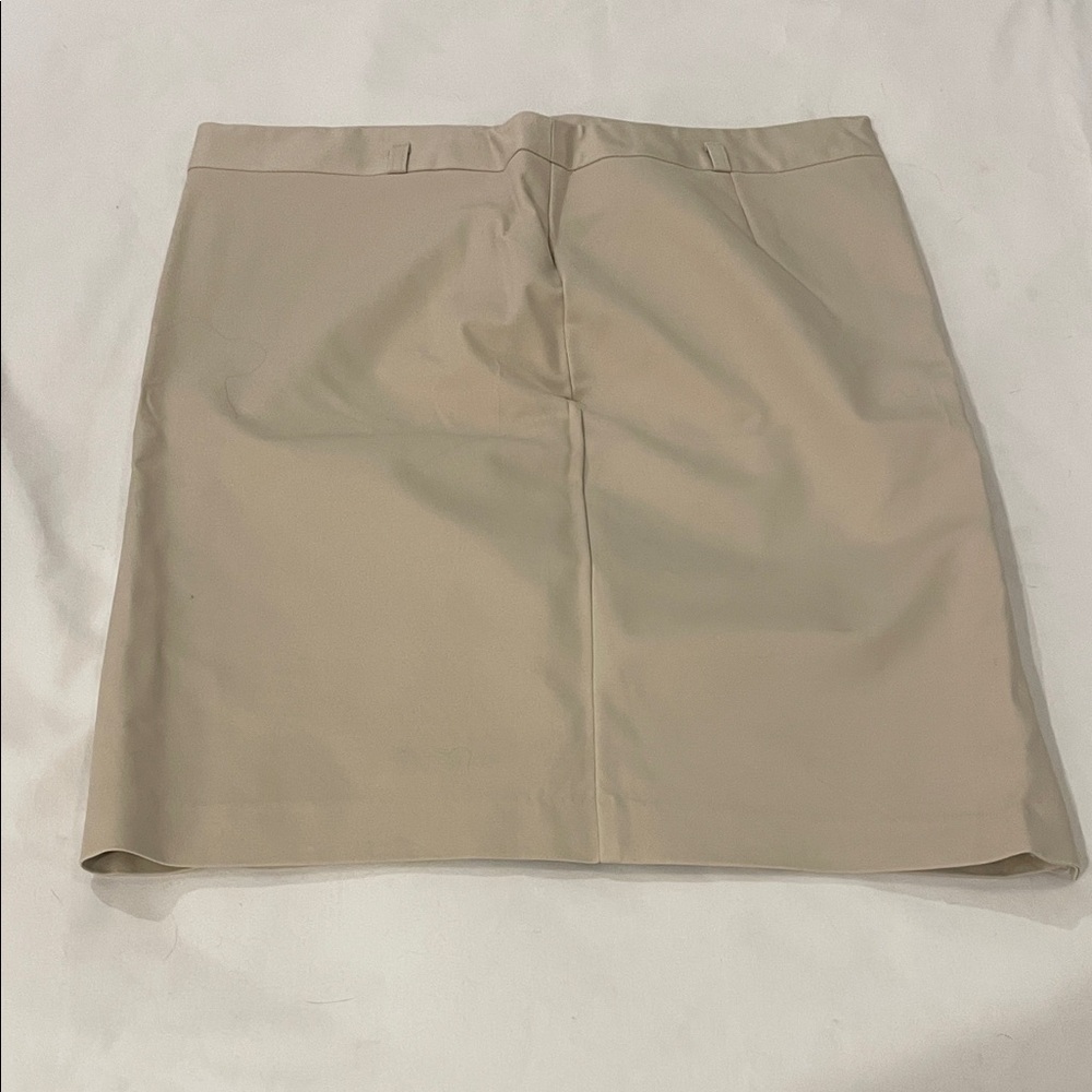 Karen Scott Beige Mini Skirt